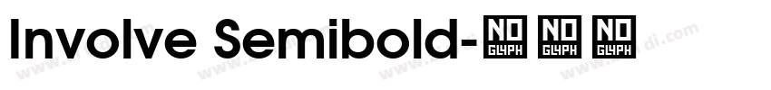 Involve Semibold字体转换